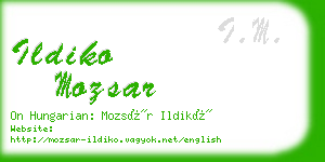 ildiko mozsar business card